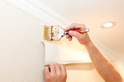 Pose de papier peint à Sigoyer — revêtements muraux et toiles de verre